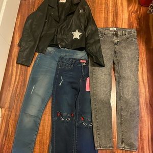 Girls Jean  lot and jacket